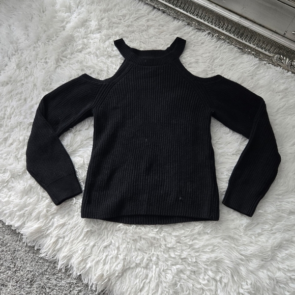 1. State Black Cold Shoulder Sweater. Size small. New without tags. - Picture 1 of 7